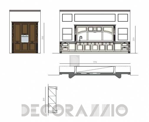 Комплект в кухню Cucine Lube Pantheon - CLP04C