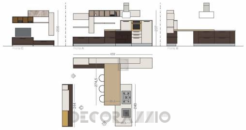 Комплект в кухню Cucine Lube Adele - CLA02BY