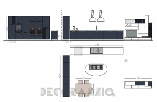 Комплект в кухню Cucine Lube Adele - CLA05B