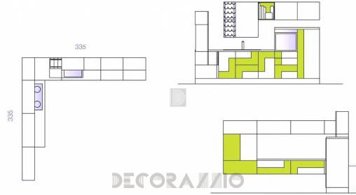 Комплект в кухню Cucine Lube Creativa - CLC03WG