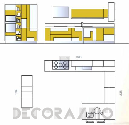 Комплект в кухню Cucine Lube Creativa - CLC06WY