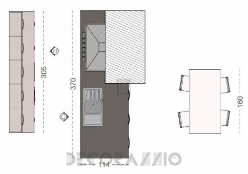 Комплект в кухню Cucine Lube Gallery - CLG05TB