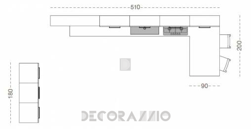 Комплект в кухню Cucine Lube Gallery - CLG10BW