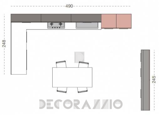 Комплект в кухню Cucine Lube Gallery - CLG13PG
