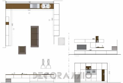 Комплект в кухню Cucine Lube Linda - CLLI01W