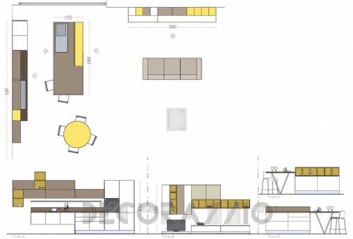 Комплект в кухню Cucine Lube Linda - CLLI02WBY