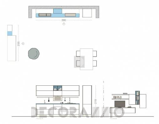Комплект в кухню Cucine Lube Linda - CLLI04WB