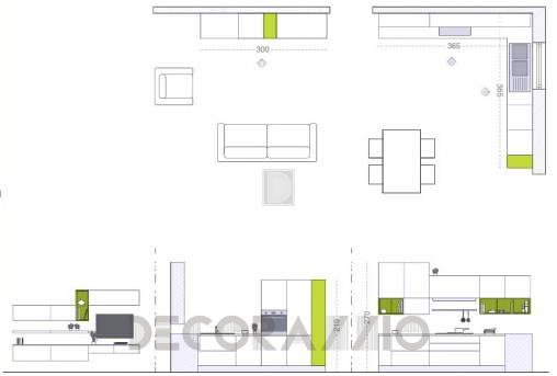 Комплект в кухню Cucine Lube Linda - CLLI07WG
