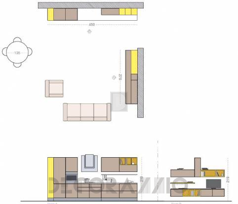 Комплект в кухню Cucine Lube Linda - CLLI08BY