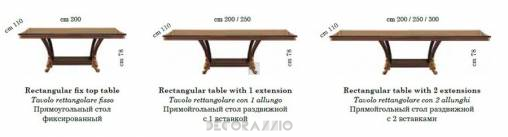 Обеденный стол Arredo Classic Sinfonia - Sinfonia Rectangular Fix Top Table