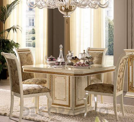 Обеденный стол Arredo Classic Leonardo - Leonardo Square Table with 1/Extension