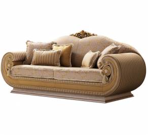 Диван Arredo Classic Leonardo, Leonardo 3/Seats Sofa With Cylinder Cushions