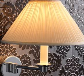 Светильник  настенный настенный (Бра) Imperial Bathroom IB Lightning Collection, ib_brokton_wall_light_with_a_white_linen_shade