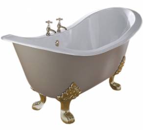 Чугунная ванна Imperial Bathroom IB Cast Iron Bath Tubs, ib_sheraton_double_ended_slipper_bath_1