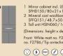Комплект в ванную Burgbad Sinea 2.0 - SFFQ151/HSIN060/SFHD150