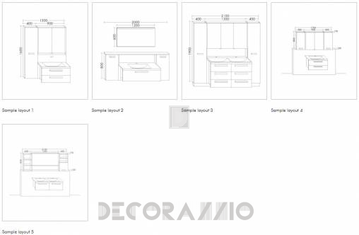 Комплект в ванную Burgbad cconceptwall - SEQA050/SIGQ050