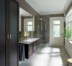 Комплект в ванную Burgbad Diago, KBAU141/HSGZ080/SPHC140