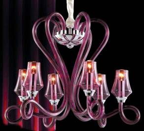 Светильник  потолочный подвесной (Люстра) Illuminati Lighting Elvira, MD1100905-8B purple