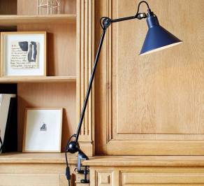 Светильник  настольный накладной (Настольная лампа) Lampe Gras Classic Lamps, 201BL-BLUE CONIC