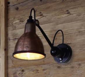 Светильник уличный настенный накладной (Бра) Lampe Gras XL Outdoor Lamps, 304-XL BL-RAW-COP ROUND-XL