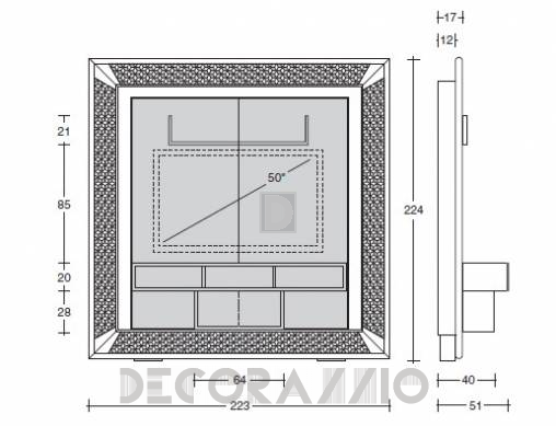 ТВ-аудио стойка Vismara Design Mosaik - The Frame Mosaik-1