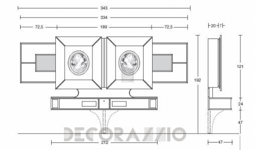 ТВ-аудио стойка Vismara Design Modern - Sliding-Modern-1