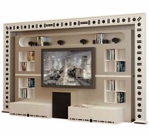 ТВ-аудио стойка Vismara Design Glass Eyes, The-Wall-Glass-Eyes-1