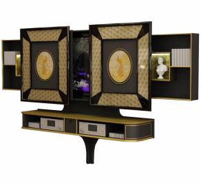 ТВ-аудио стойка Vismara Design Mosaik, Sliding-Mosaik-1