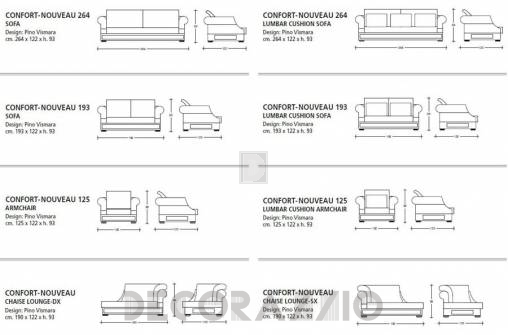 Диван Vismara Design Glass Eyes - Cushion-Sofa-264-Glass-Eyes
