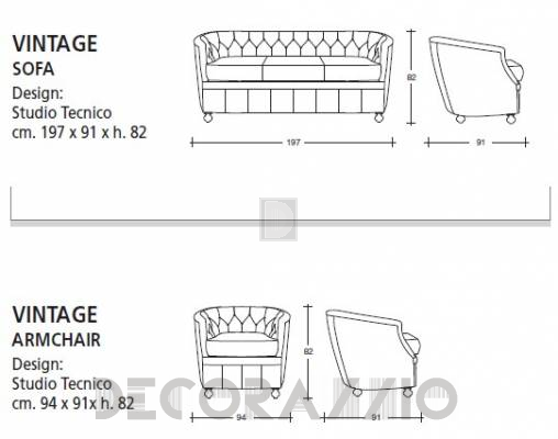 Диван Vismara Design Vintage - Vintage-Sofa