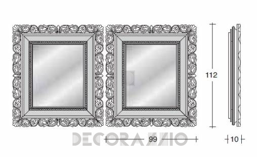 Зеркало навесное Vismara Design Baroque - mirror-baroque