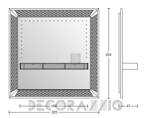 Зеркало навесное Vismara Design Mosaik - the-frame-big-mirror-mosaik