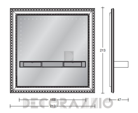 Зеркало навесное Vismara Design Classic - the-frame-big-mirror-classic