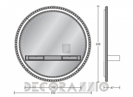 Зеркало навесное Vismara Design Classic - stargate-big-mirror-classic