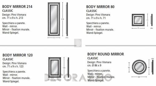 Зеркало навесное Vismara Design Classic - body-214-mirror-classic