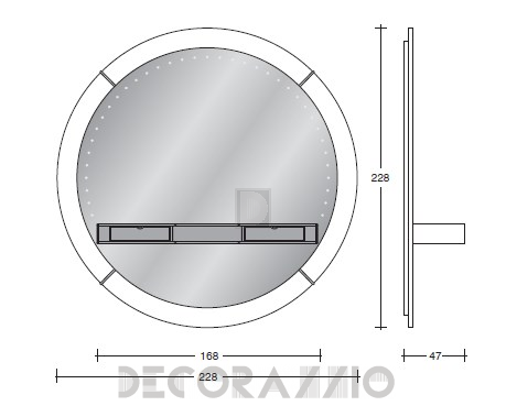 Зеркало навесное Vismara Design Modern - stargate-big-mirror-modern