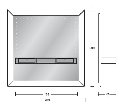 Зеркало навесное Vismara Design Modern - the-frame-big-mirror-modern