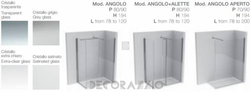 Душевая перегородка Falper Shower Trays - ANGOLO+ALETTE
