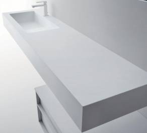 Подвесная раковина Falper Integrated Tops, square_1_80x45x15