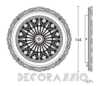 Светильник настенный (Светильник) Vismara Design Baroque - shining-sun-light-baroque