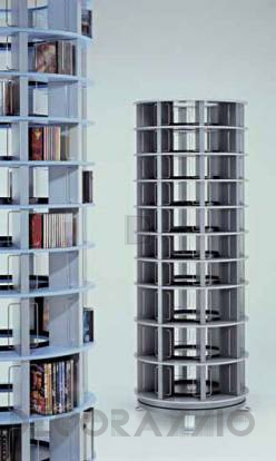 Стеллаж Vismara Design CD-DVD Rack - cd-dvd-revolving-tower