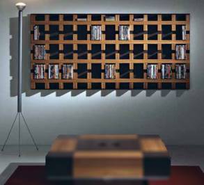 Полка навесная Vismara Design CD-DVD Rack, cd-dvd-ten-946