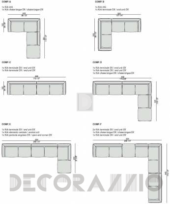 Диван модульный Porada Kirk module - kirk_module