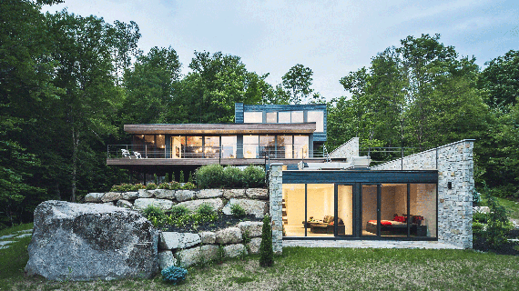 Многоуровневый дом в Канаде. Проект от MU Architecture Многоуровневый дом в Канаде. Проект от MU Architecture