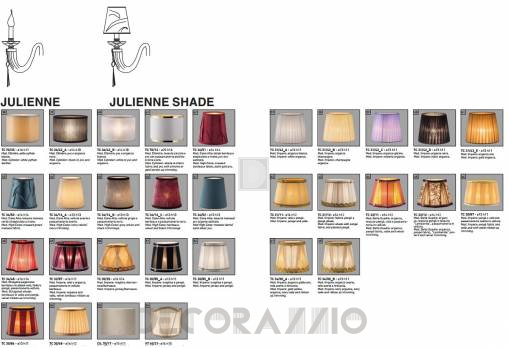 Светильник  потолочный подвесной (Люстра) Euroluce Julienne - JL12_6SG_C