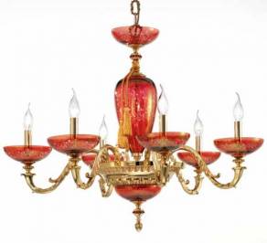 Светильник  потолочный подвесной (Люстра) Euroluce Aida, AL6FGBR