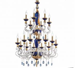 Светильник  потолочный подвесной (Люстра) Euroluce Barocco, BL12_6LUXFGSAm