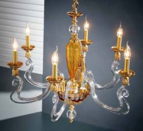 Светильник  потолочный подвесной (Люстра) Euroluce Barocco, BL3FGSAm