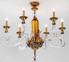 Светильник  потолочный накладной (Люстра) Euroluce Barocco, BS6FGSAm