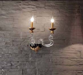 Светильник  настенный накладной (Бра) Euroluce Barocco, BA1FGSAm